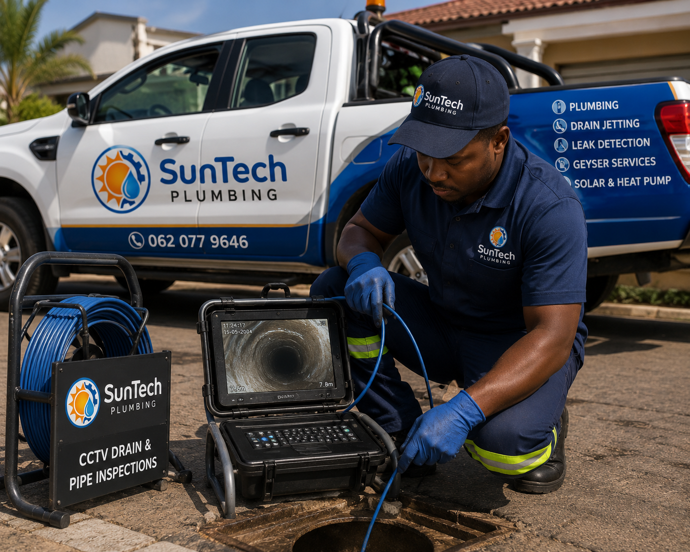 CCTV camera equipment used for drain and pipe inspection